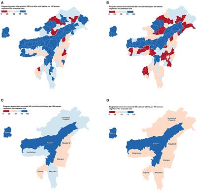 Coverage of antenatal iron-folic acid and calcium distribution during pregnancy and their contextual determinants in the northeastern region of India